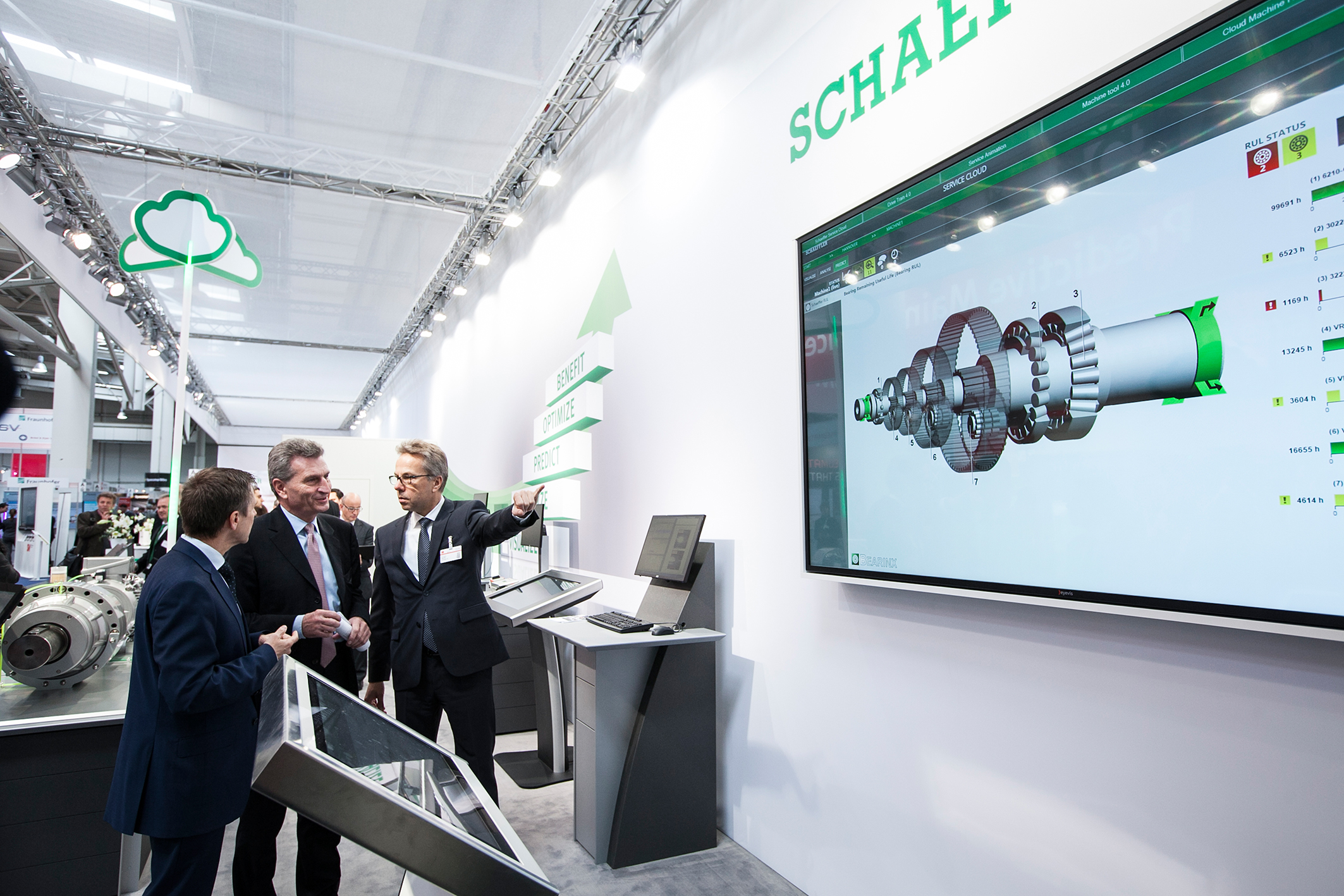 歐盟專員參觀舍弗勒展臺(tái)